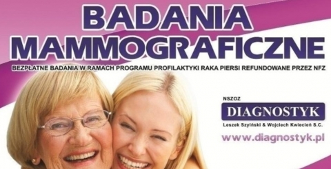 Bezpłatna mammografia w Mosinie 
