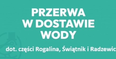 Przerwy w dostawie wody