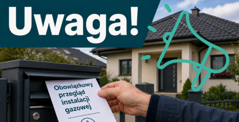 Uwaga na ulotki dotyczące przeglądów instalacji gazowych