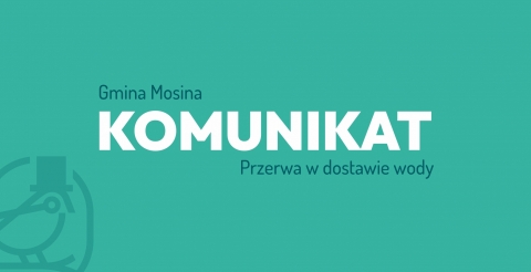 Przerwa w dostawie wody 