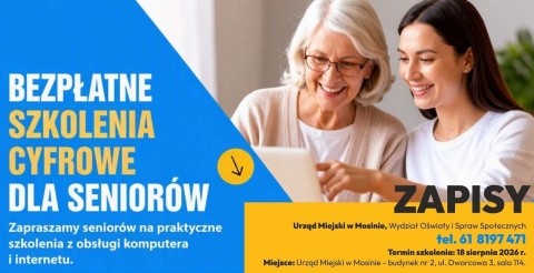 Bezpłatne szkolenia cyfrowe dla seniorów