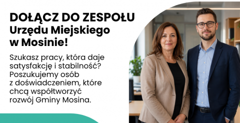 Nabór do pracy w Urzędzie Miejskim w Mosinie
