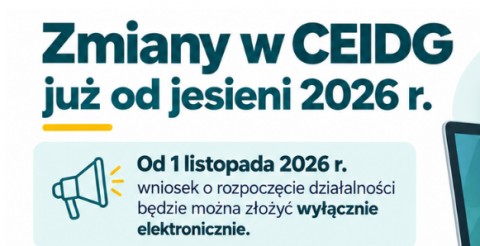 Zmiany w CEIDG