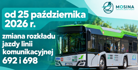 Zmiana rozkładu jazdy linii 692 i 698
