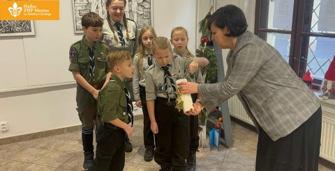 Betlejemskie Światło Pokoju dotarło do Gminy Mosina