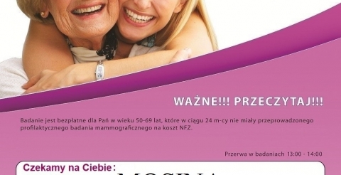 Bezpłatne badania mammograficzne
