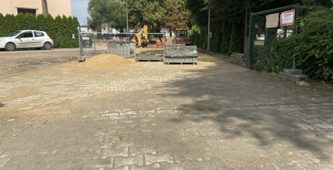 Budowa drogi dojazdowej do stadionu w Mosinie