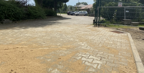 Budowa drogi dojazdowej do stadionu w Mosinie