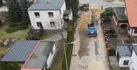 Budowa ul. Gruszkowej w Mosinie