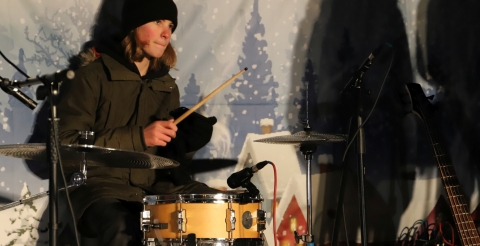 08 Mikołaj na rynku w Mosinie 2023