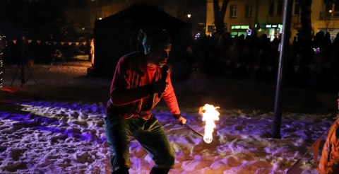 23 Mikołaj na rynku w Mosinie 2023