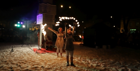 31 Mikołaj na rynku w Mosinie 2023