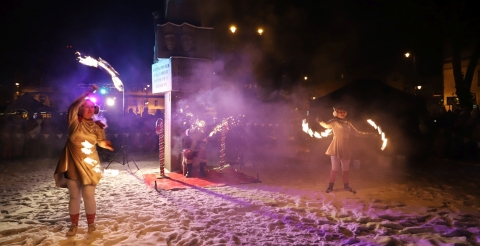 29 Mikołaj na rynku w Mosinie 2023