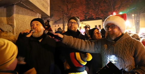 48 Mikołaj na rynku w Mosinie 2023