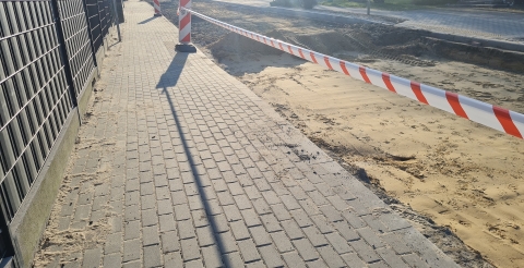 Remont jezdni i chodnika - ul. Wawrzyniaka w Mosinie