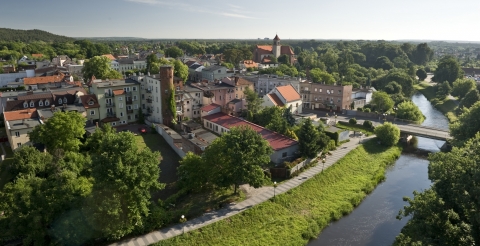 Promenada nad Kanałem Mosińskim w Mosinie (fot