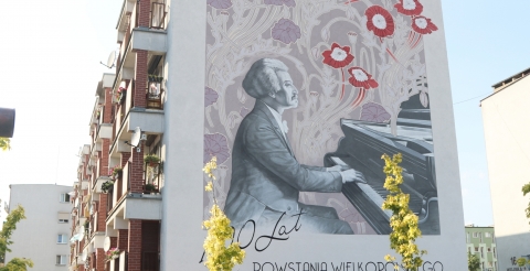 Mural Ignacy Jan Paderewski w Śremie (fot