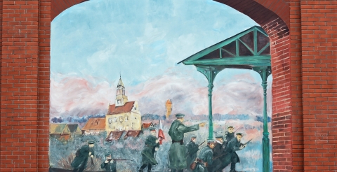 11 Fragment muralu powstańczego w Buku (fot