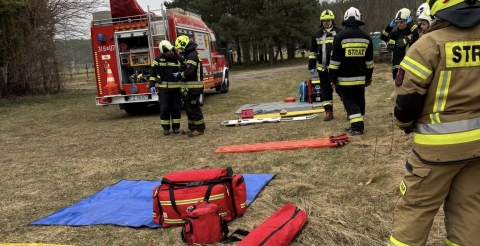 Wspólne ćwiczenia OSP Nowinki, Zakrzew i Stęszew