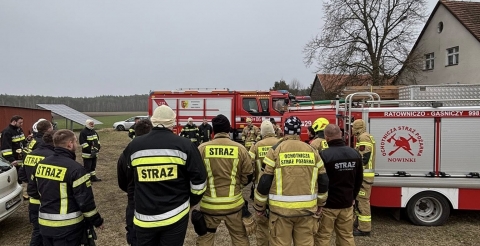 Wspólne ćwiczenia OSP Nowinki, Zakrzew i Stęszew